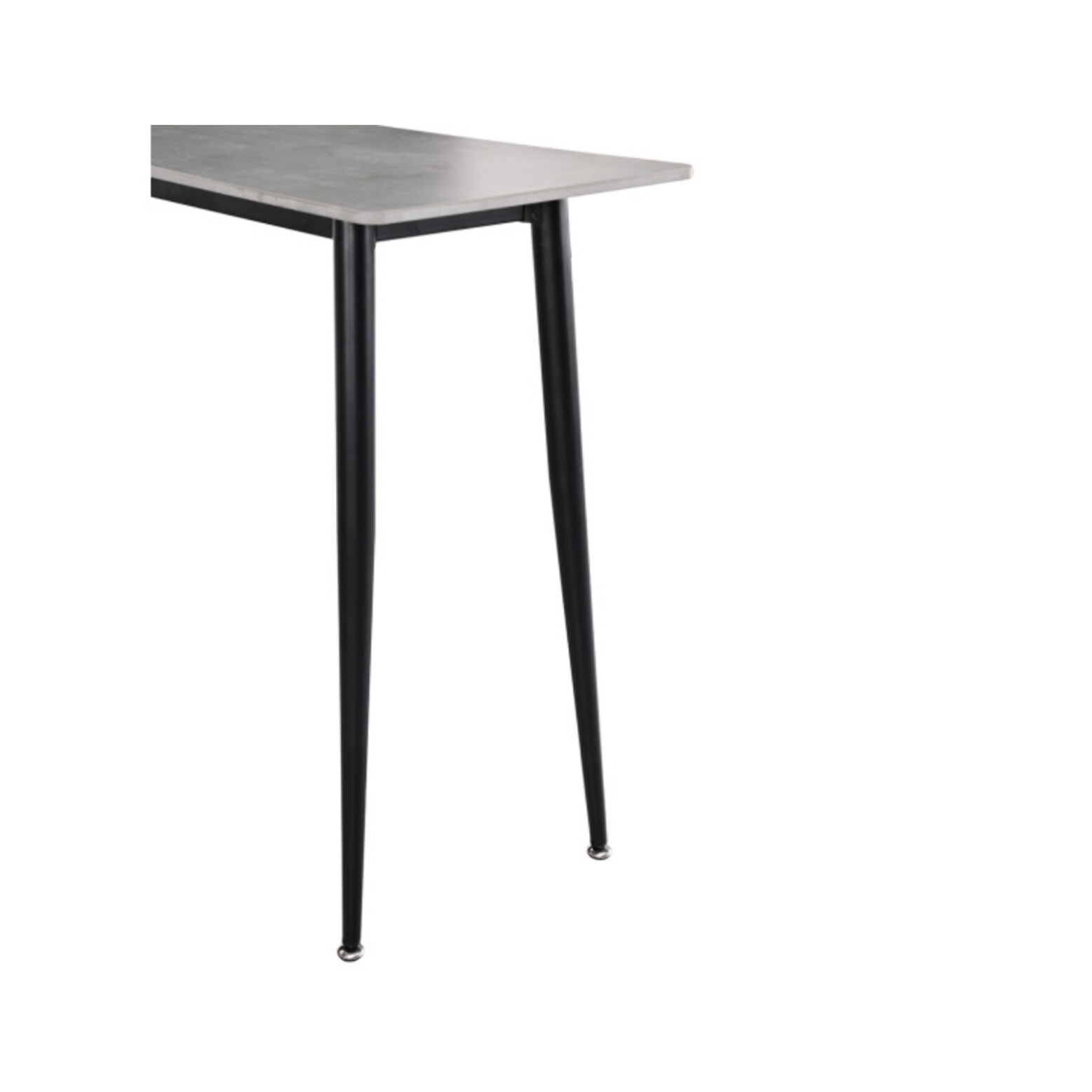 Console L. 120 cm plateau céramique marbré pieds métal noir - STONE 2