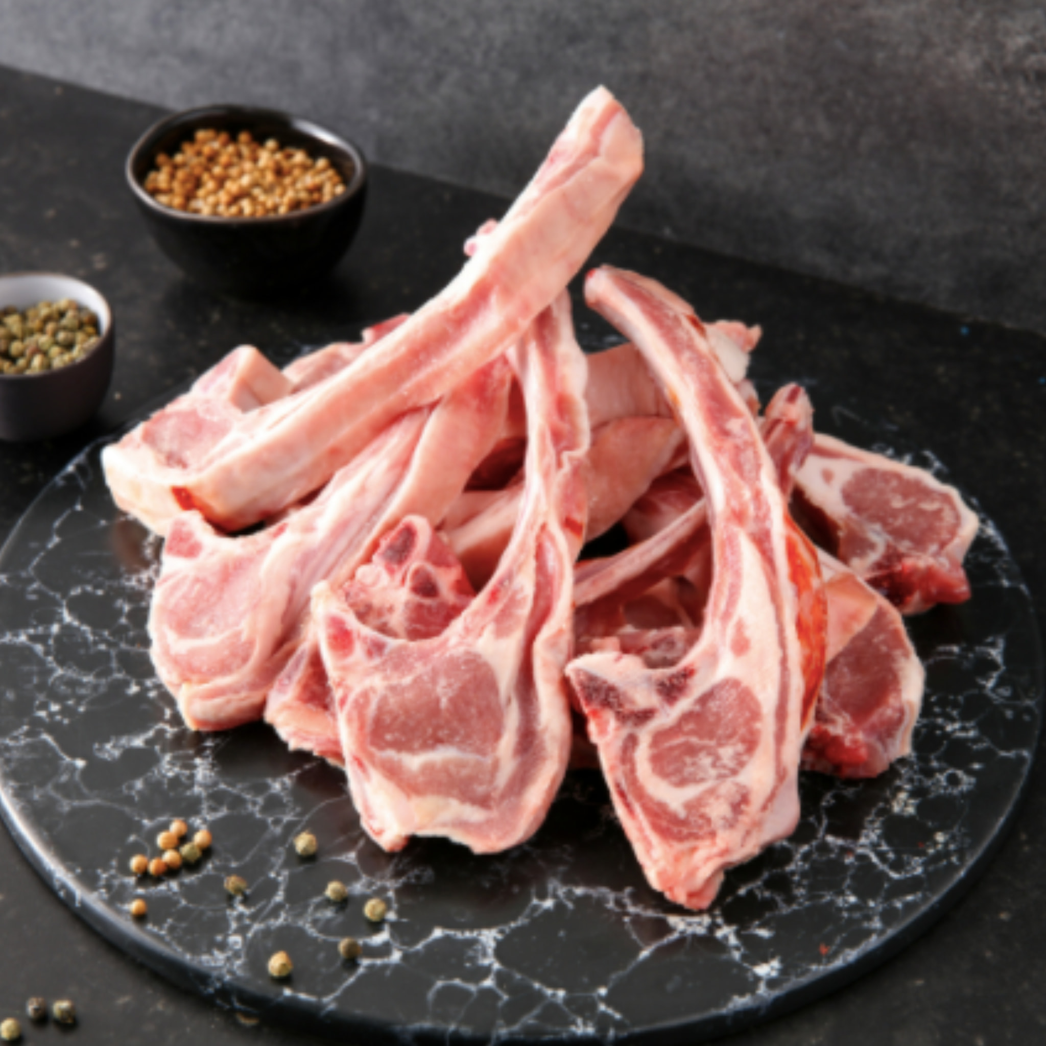 Côtelettes d'agneau de lait des Pyrénées IGP Label Rouge - 1kg - France