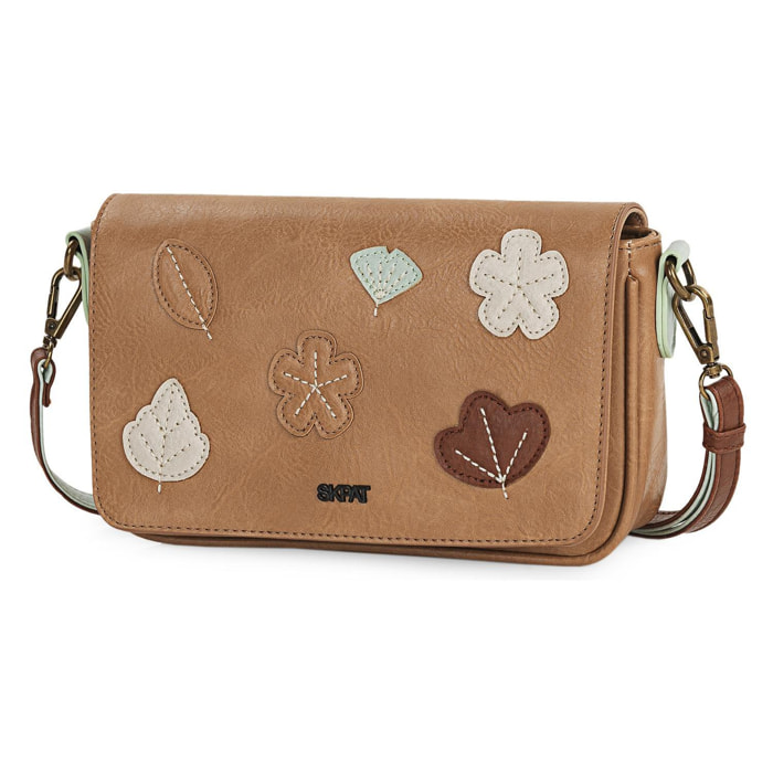 Bolso Bandolera Skpat Leaves Beige