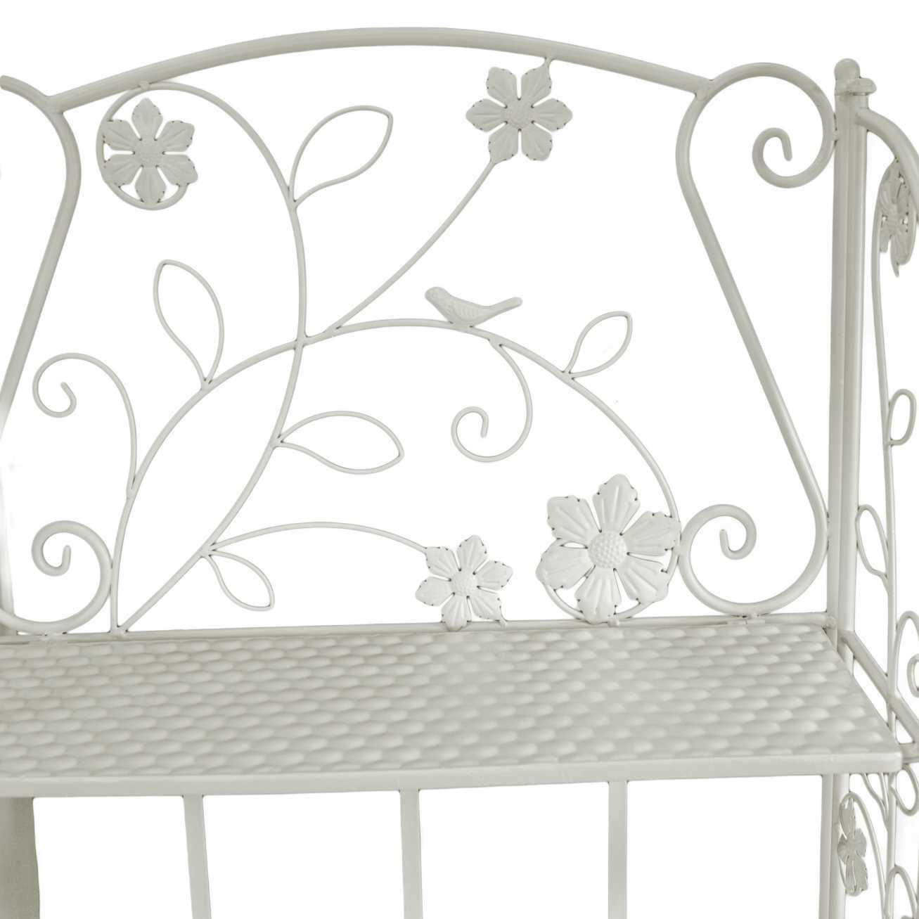 Scaffale Milena Vacchetti in metallo 4 piani bianco cm59x29h158