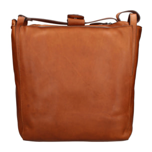 Borsa a tracolla  da uomo In Vera pelle Made in Italy 37x36x14 cm