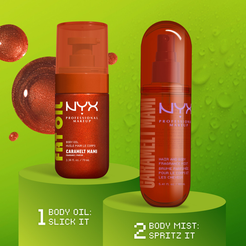 NYX Professional Makeup Fat Oil Body Brume Corps & Cheveux CARAMELT MAMI