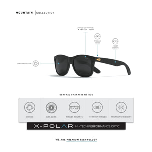 Gafas de Sol Uller Mountain Black / Black para hombre y para mujer