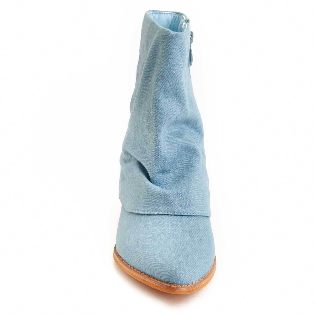 Botín de tacón - Azul - Altura: 4 cm