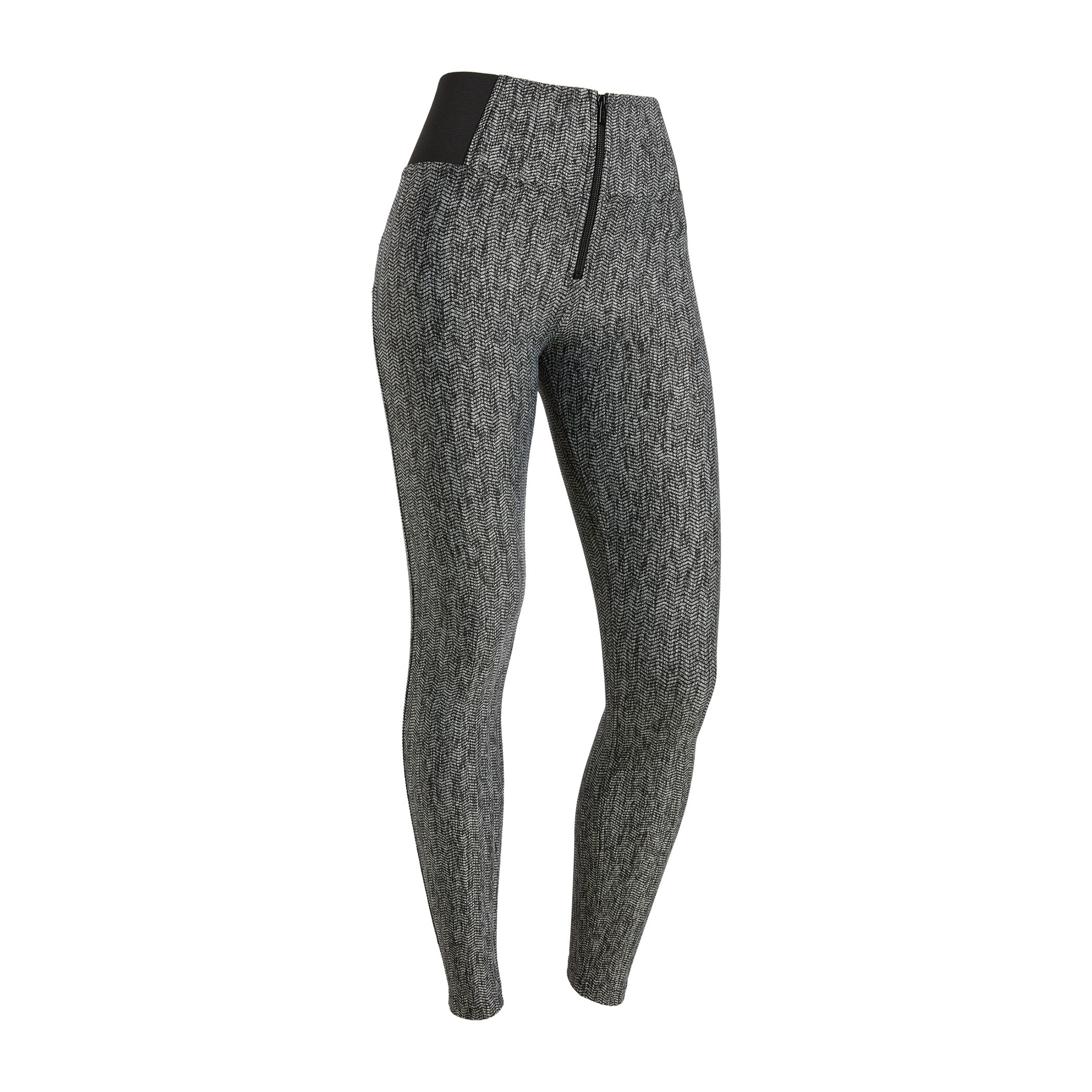 Pantaloni push up WR.UP® in jersey jacquard con vita alta