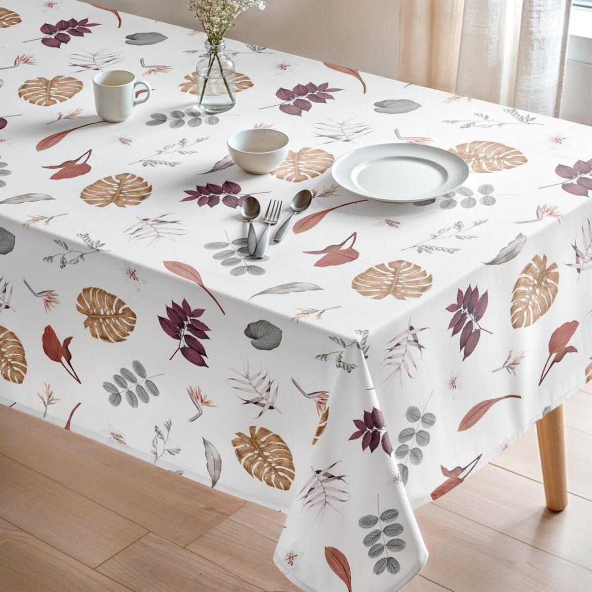 Nappe imprimée anti-tâches BORA MULTICOLORE