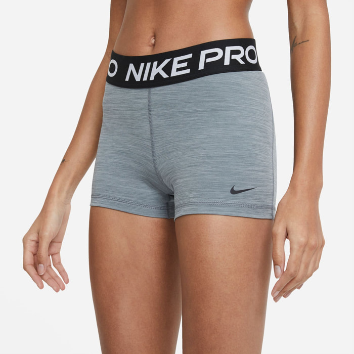 Mallas cortas Pro - Dri-FIT - fitness - W NP 365 SHORT 3IN - gris - negro