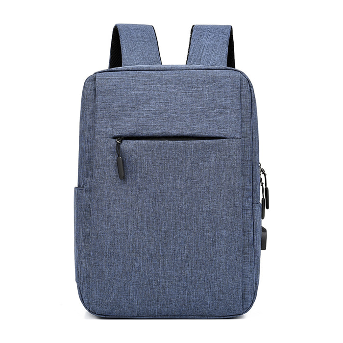 DAM Zaino per laptop  con interfaccia di ricarica USB. 30x13x42cm. Colore blu