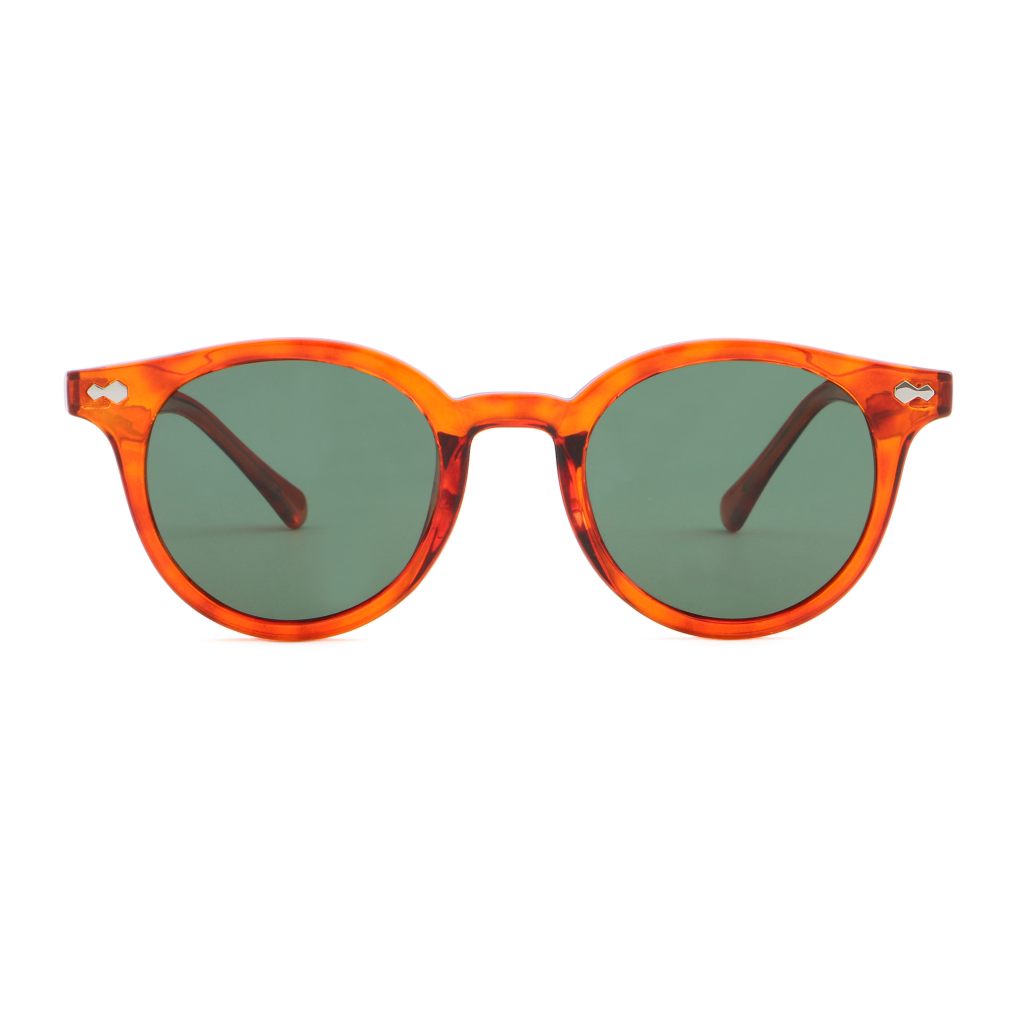 Gafas de sol OCEAN HONFLEUR - Rojo semimarrón / Verde polarizada
