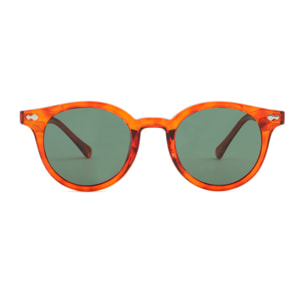 Gafas de sol OCEAN HONFLEUR - Rojo semimarrón / Verde polarizada