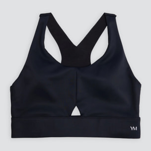 Reggiseno sportivo compressivo nero