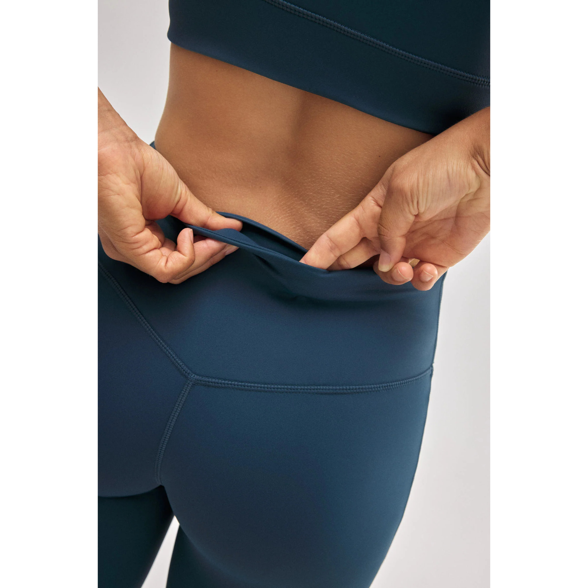 Leggings sportivi blu effetto push-up