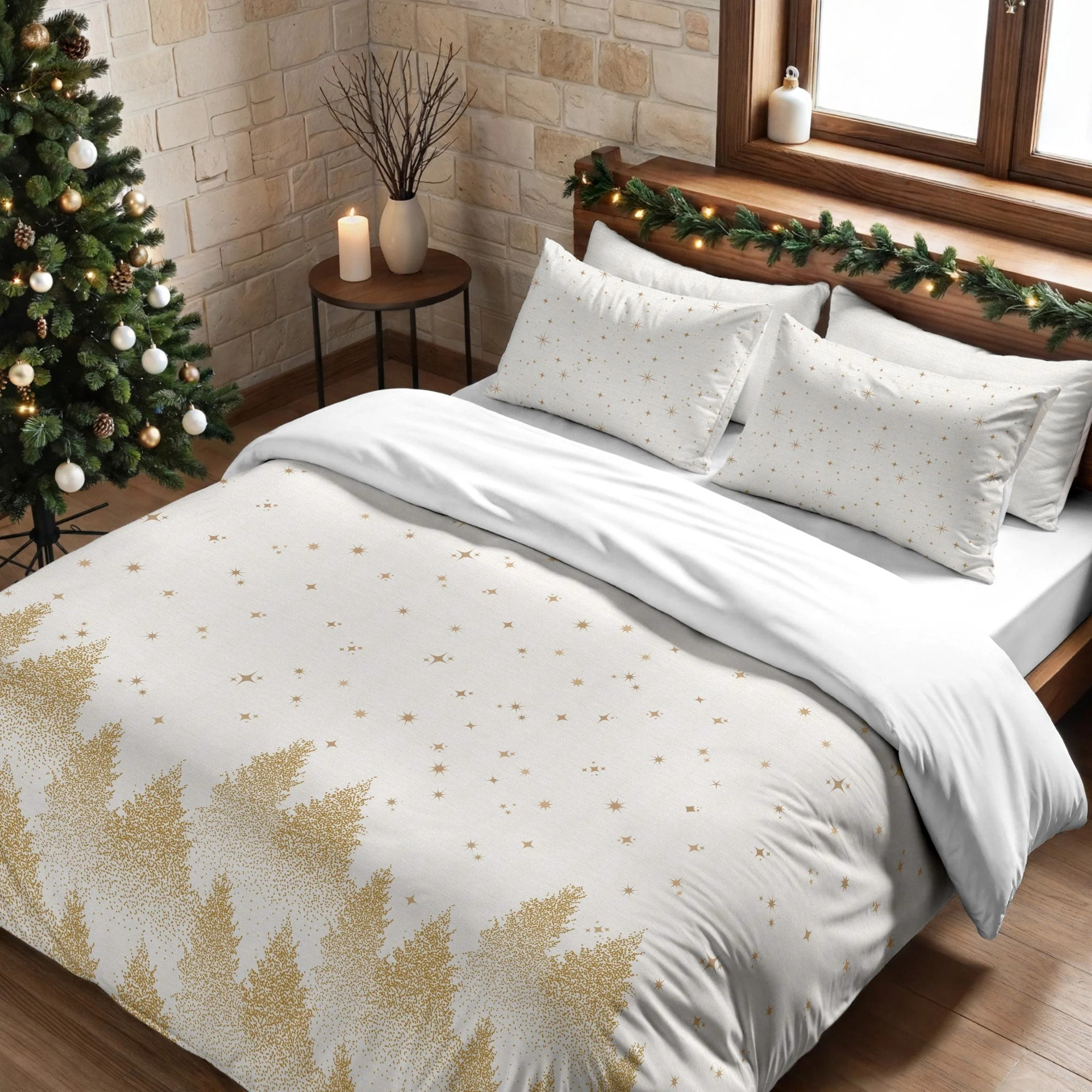 Housse de couette avec pressions Gold Stalit Sky