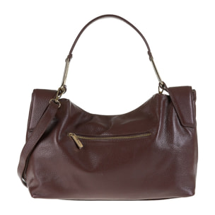 Borsa a spalla da donna Made in Italy - Modello Erisma Lux - 100% pelle - 39.0 x 23.0 x 12.0 cm