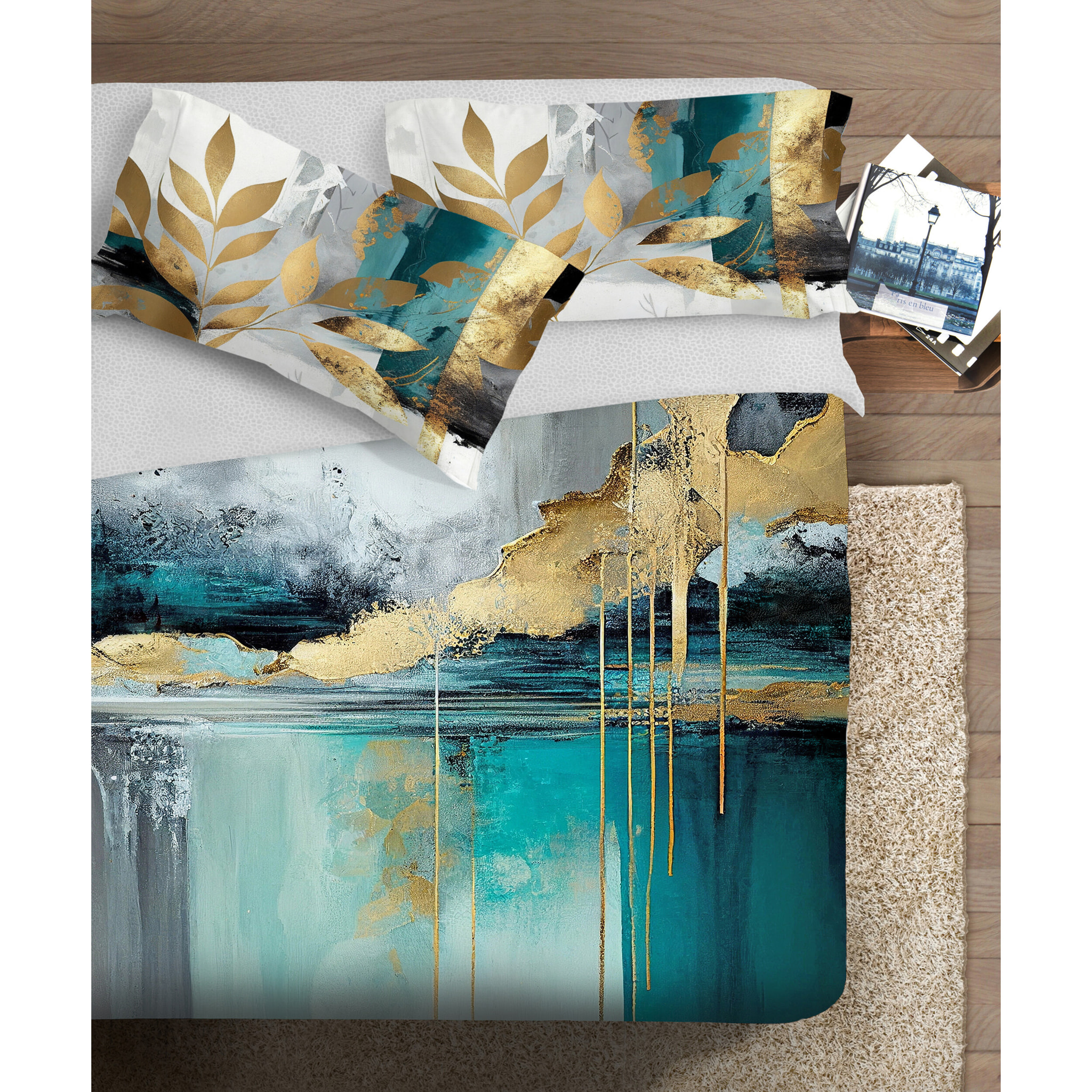 Parure copripiumino fotografico Piazzato Fine Art 1 piazza 1/2 Disegno Canvas