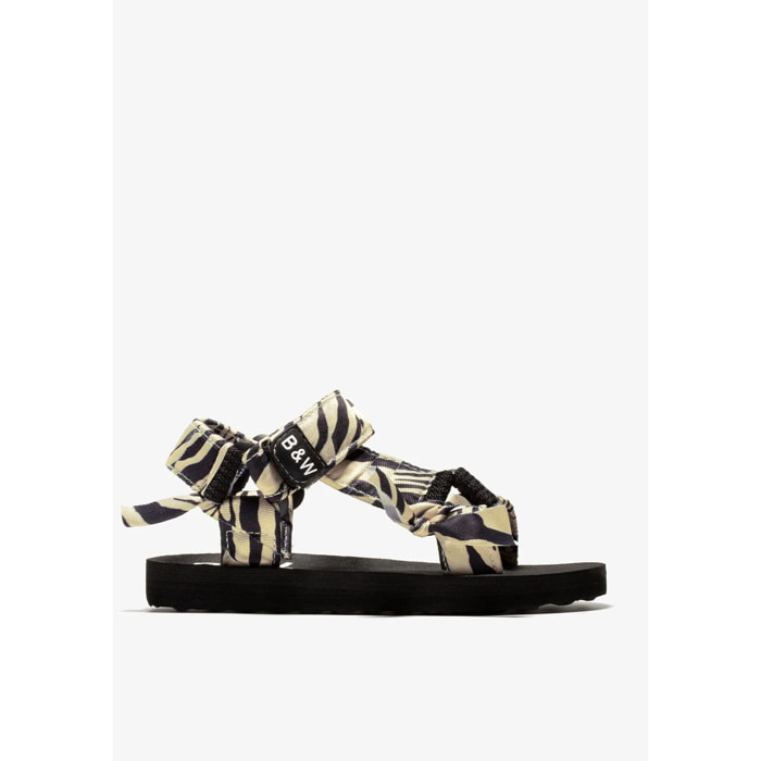 Sandalia Textile Zebra