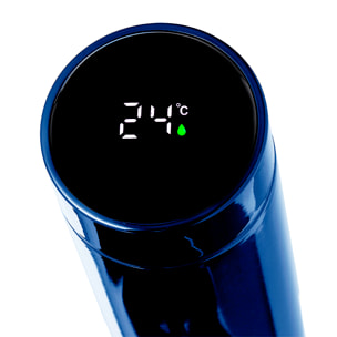 Termo di alta qualità a doppia parete e capacità di 450 ml, con misuratore di temperatura tattile integrato nel tappo. Senza BPA.