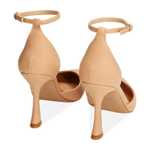 Zapato de Salon nude, tacco 9,5 cm