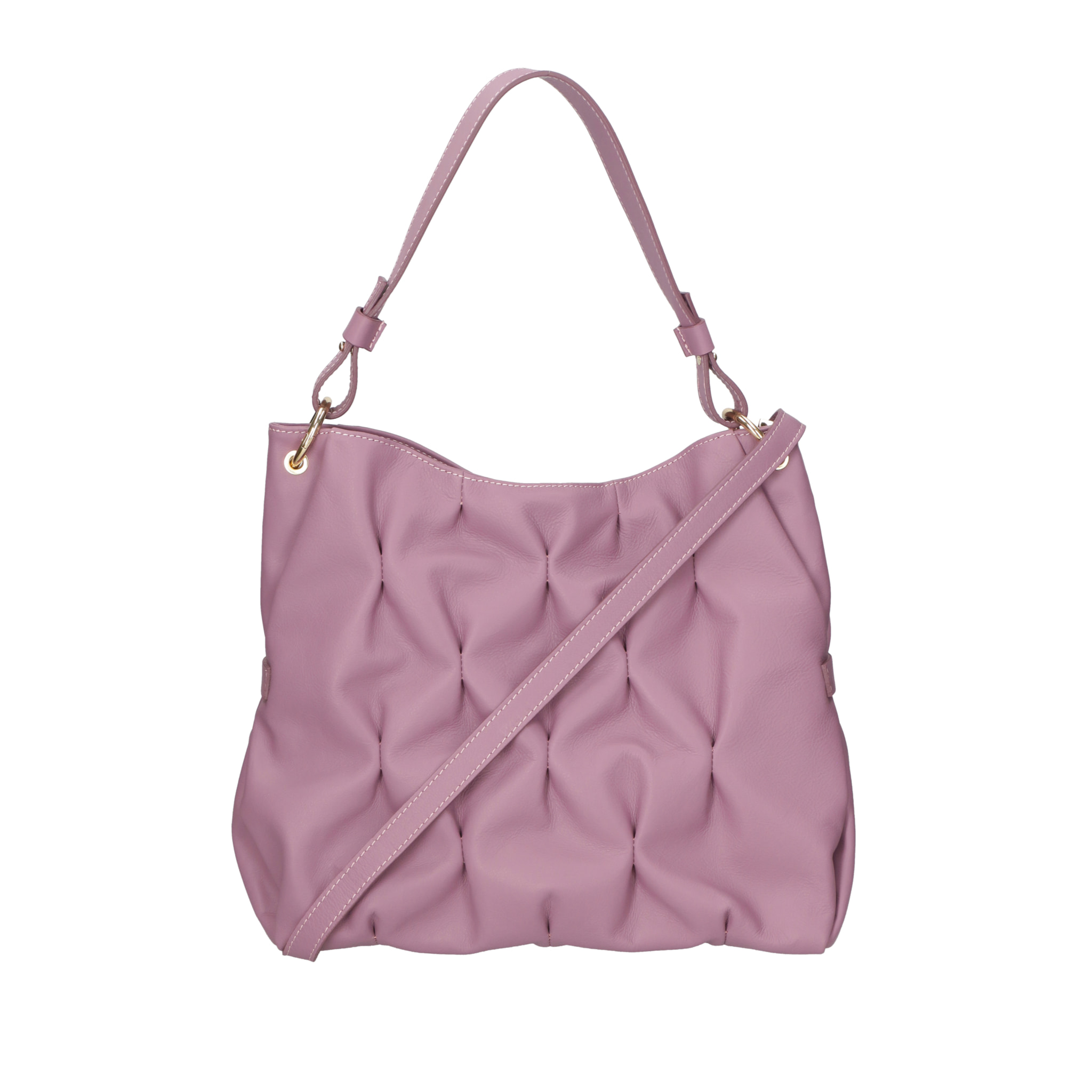 Borsa a spalla da donna In Vera pelle Made in Italy 34x28x12 cm