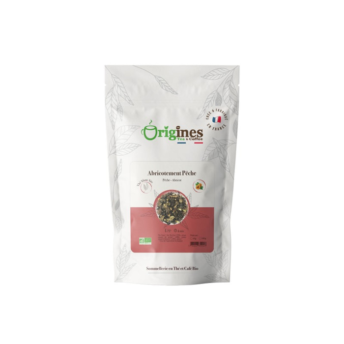 Abricotement Pêche - Thé blanc Bio abricot pêche - Sachet 50g