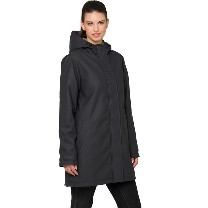 Parka YASMINE acolchada impermeable gris