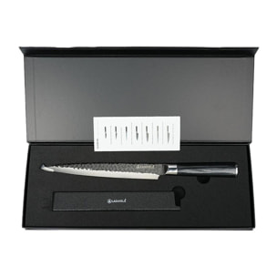 Couteau à trancher noir 34cm avec étui - "Sen"