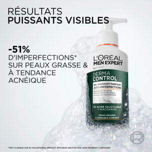 L'Oréal Paris Men Expert Derma Control Gel Moussant Purifiant Anti-Imperfections 260ML