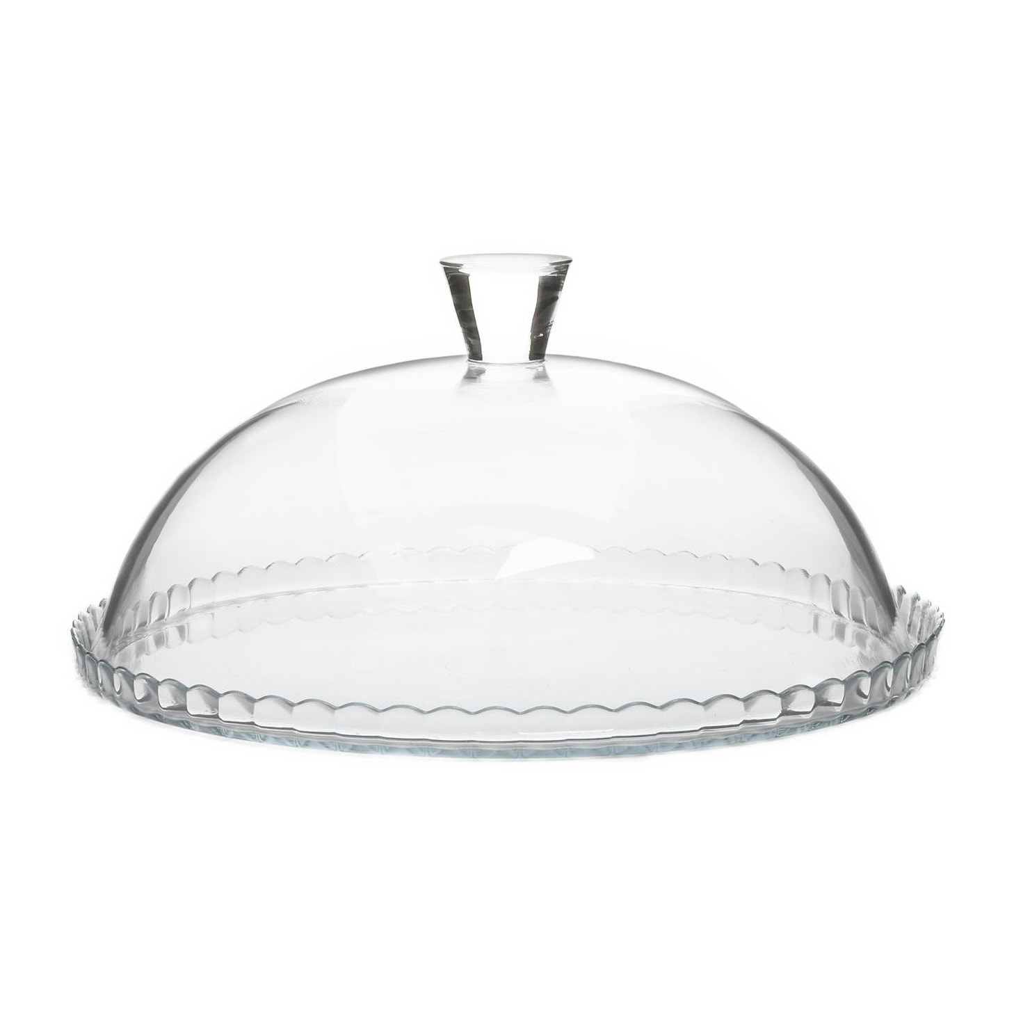 Set 2 pezzi piatto con campana Pasabahce – Patisserie, Vetro, Trasparente