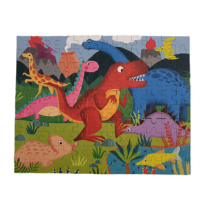 PUZLE DE HISTORIAS: DINOSAURIOS - 120 pcs (CAJA METÁLICA)