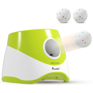 Lanceur de balles automatique pour chien 5 balles ETPU vert