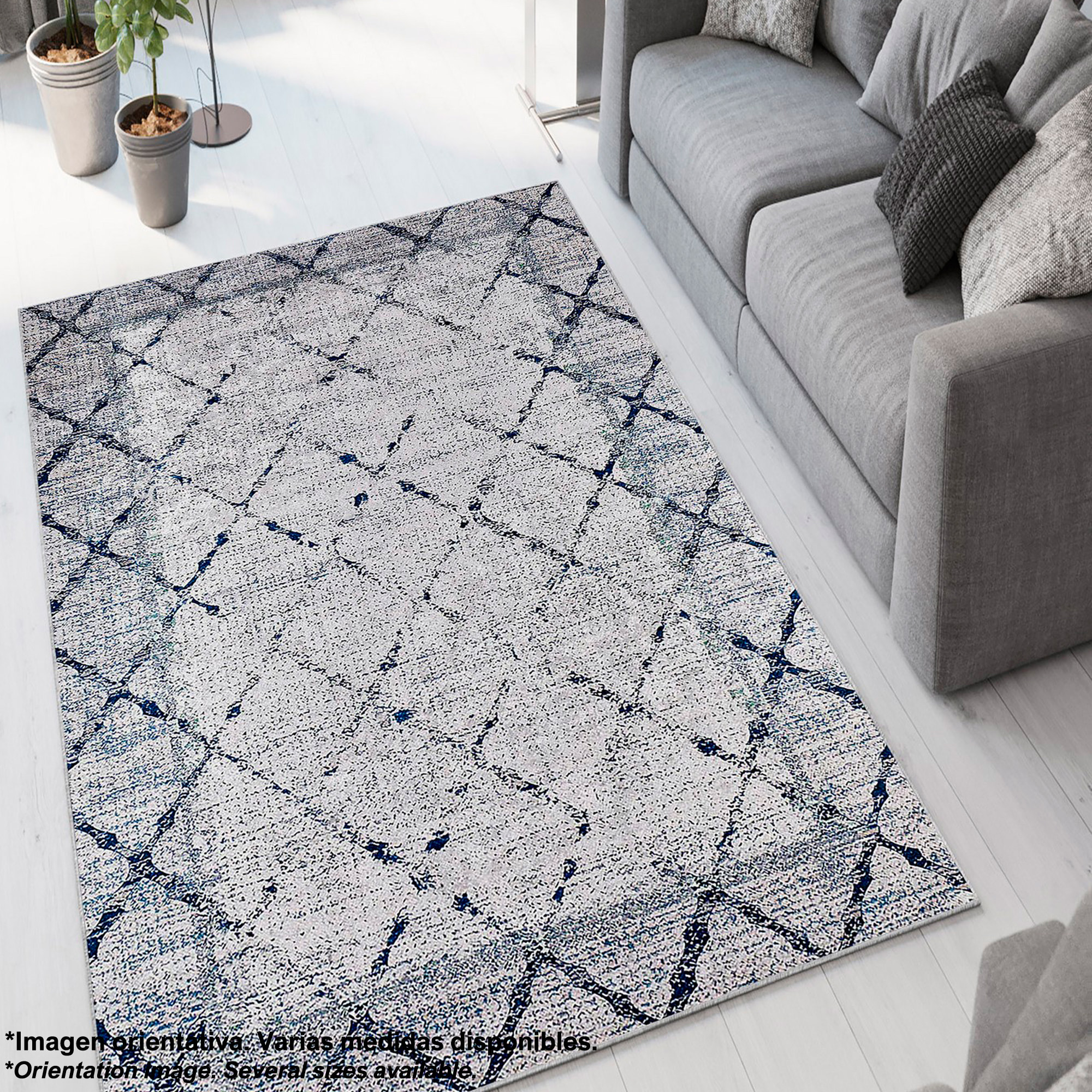 Alfombra de Poliester estampada 100 x 200cm