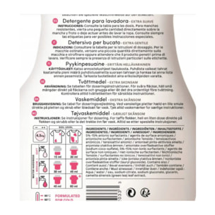 Detergente Sin Perfume lavadoras líquido Attitude 1,04 L