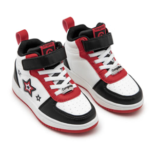 Zapatillas Altas High Top Sneakers Estrellas Negras