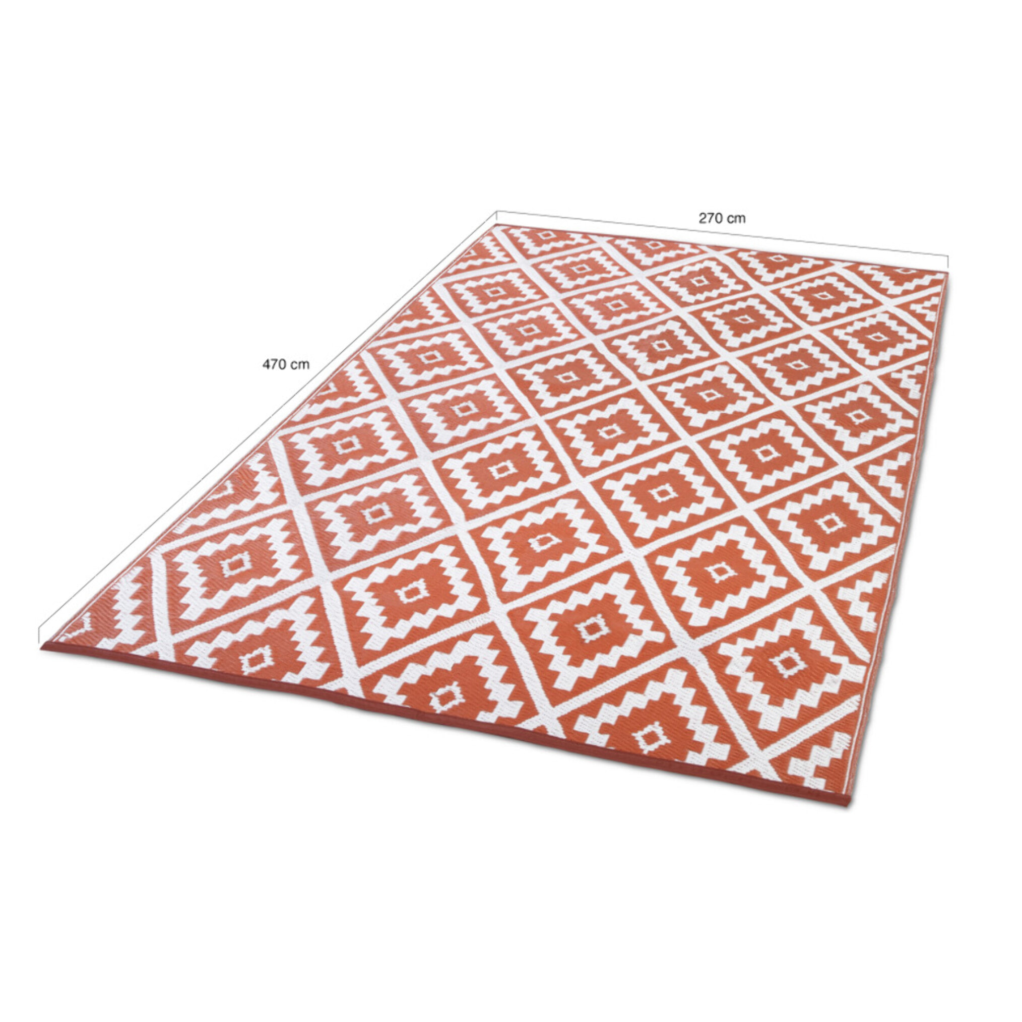 Tapis extérieur Vahiné 270x470cm terracotta