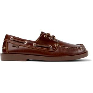 Zapatos de cordones - CAMPER Don - Marron - Cuero liso