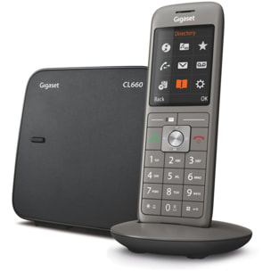 Téléphone sans fil GIGASET CL660 ANTHRACITE