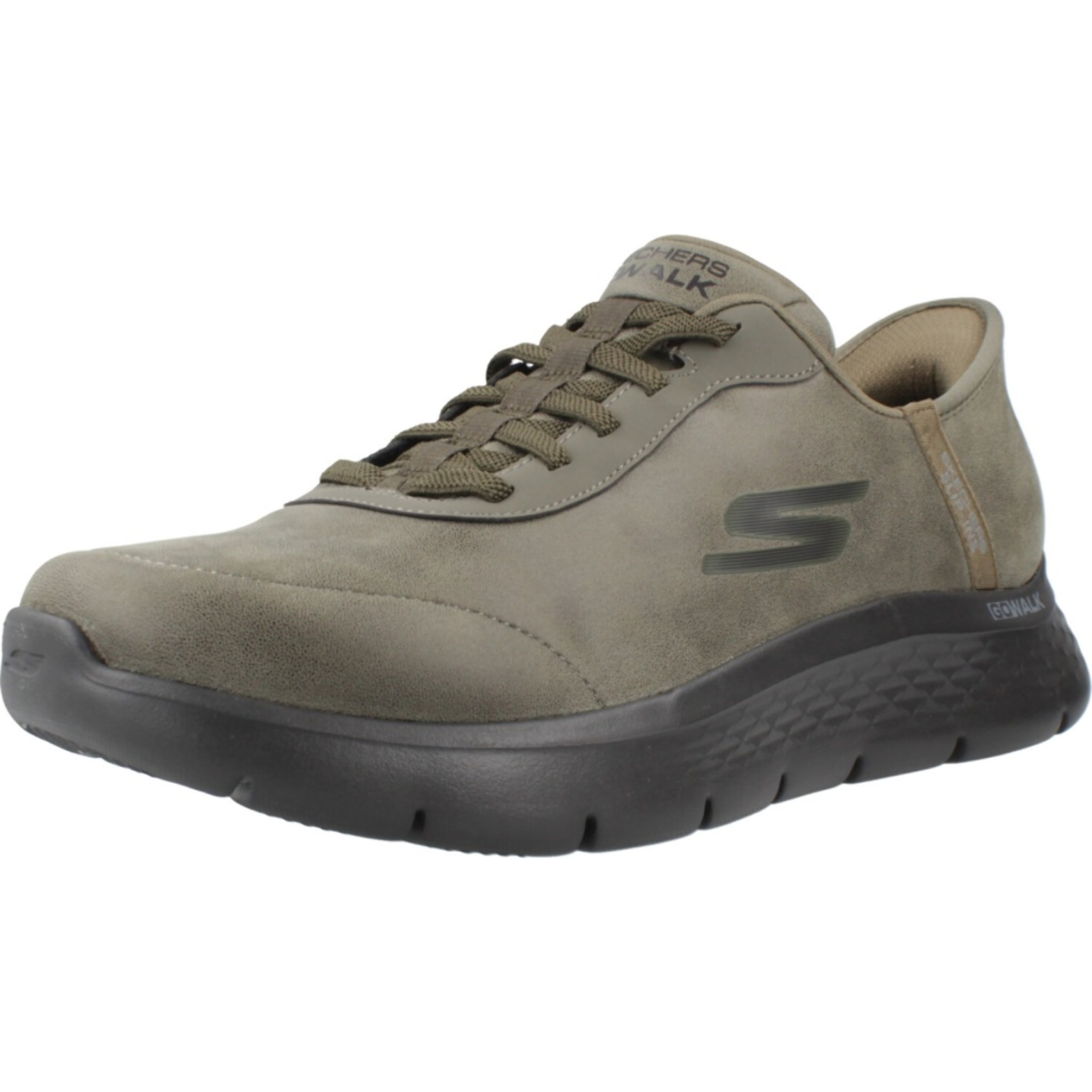 Sneakers De  Hombre Slip - Ins Go Walk Flex - Smoot Verde