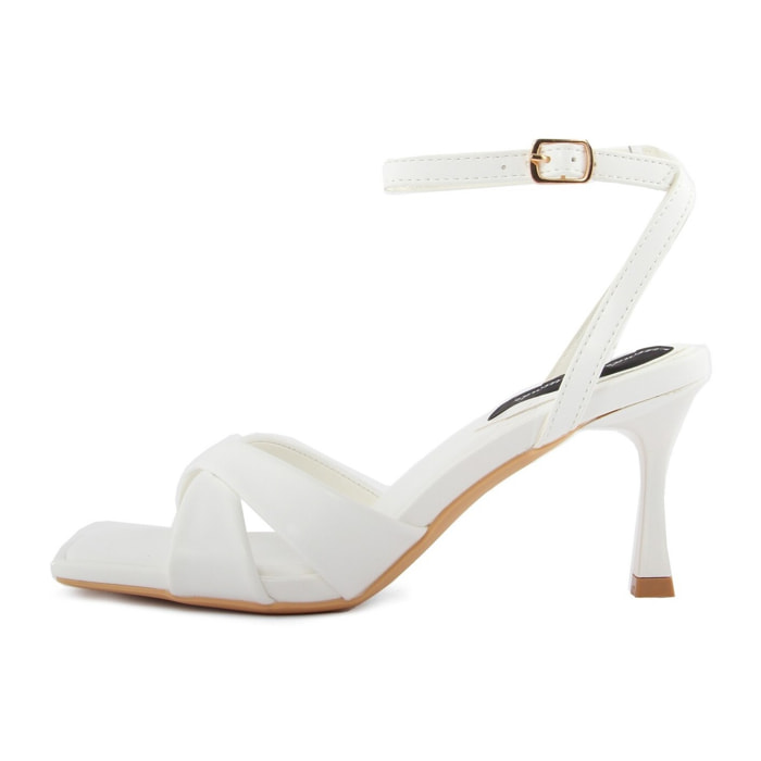 Sandali Donna colore Bianco-Altezza tacco:8,5cm