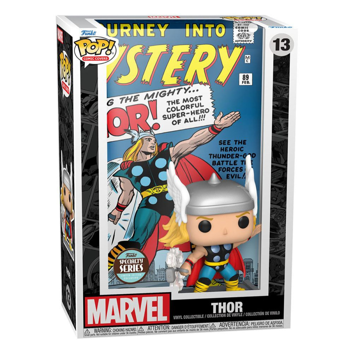 Marvel Pop! Comic Cover Vinile Figura Classic Thor 9 Cm Funko