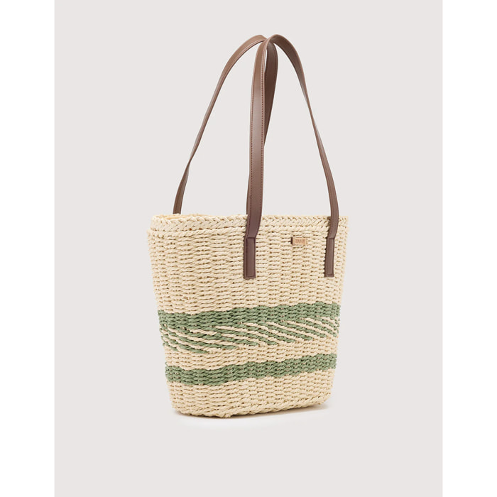 Bolso Capazo Trenzado Natural - Hyla
