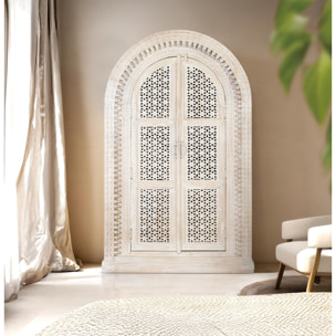 Armario de Madera de Mango 110 Cm Estilo Mediterráneo Moderno