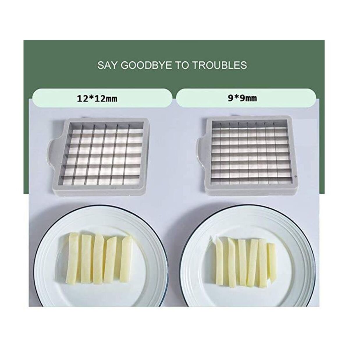 Coupe-Frites en acier inoxydable Herzberg  HG04166