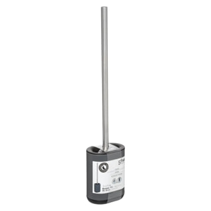 Brosse WC métal "Siliflex" gris