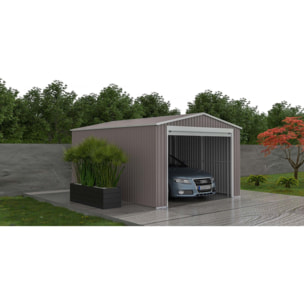 Garage métal "Nevada" avec porte roulante - 15,61m²