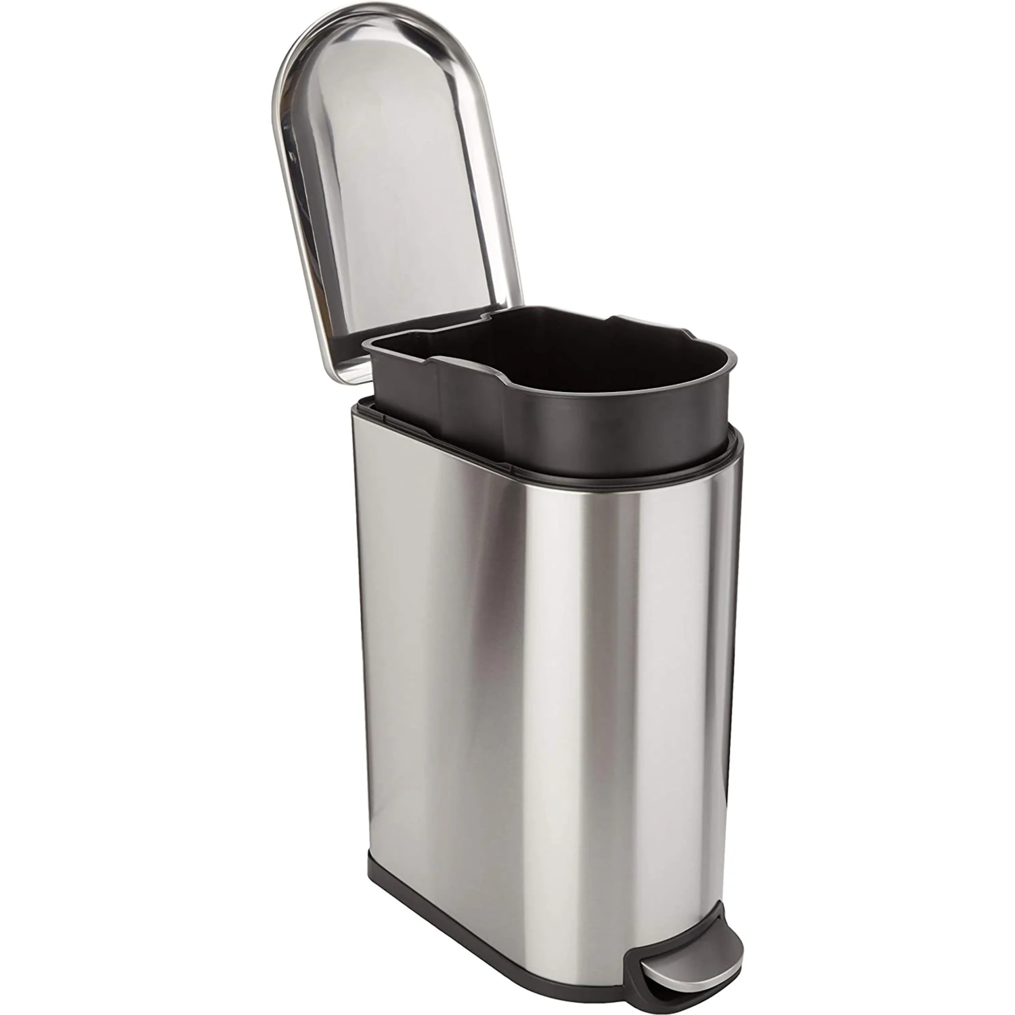 Poubelle à pédale inox FULLER argent 40L