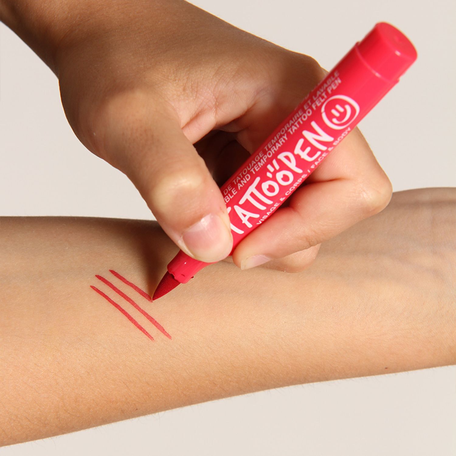 Tattoopen - Feutre de Tatouage Temporaire et Lavable Visage et Corps