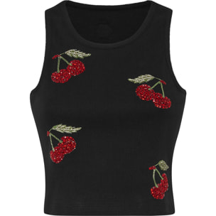 PHILIPP PLEIN Tank Top CHERRIES