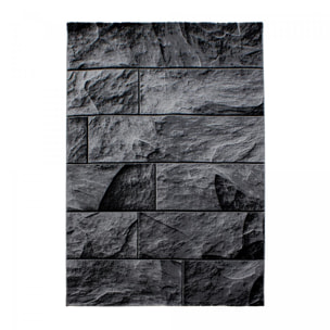 Tapis salon et chambre tissé motif géométrique VURE