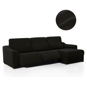Funda para Chaise Longue derecha (visto de frente ) brazo largo SÚPER ELÁSTICA con RELAX modelo HELENA