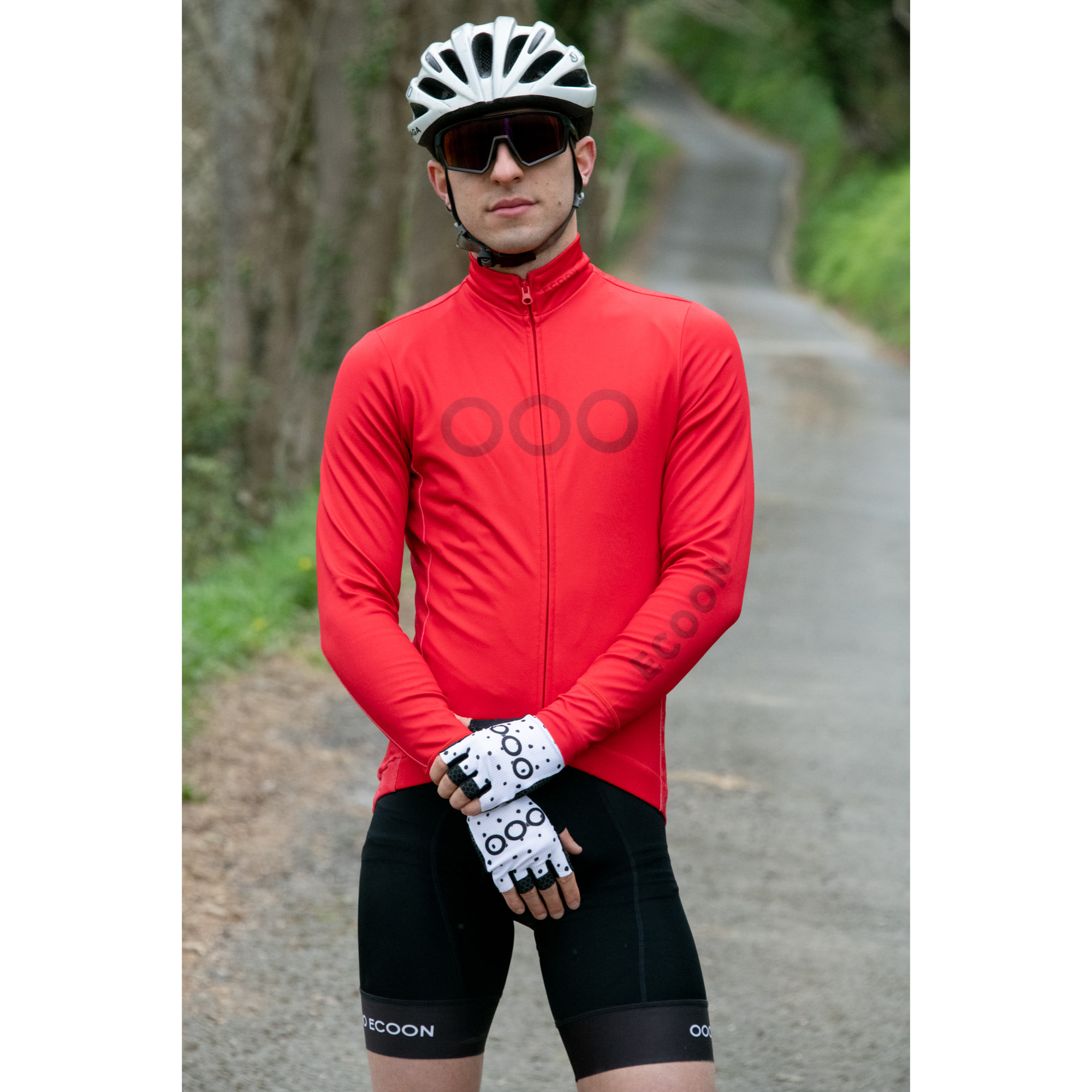 Guantes de ciclismo unisex ECOON Ventoux - Blanco